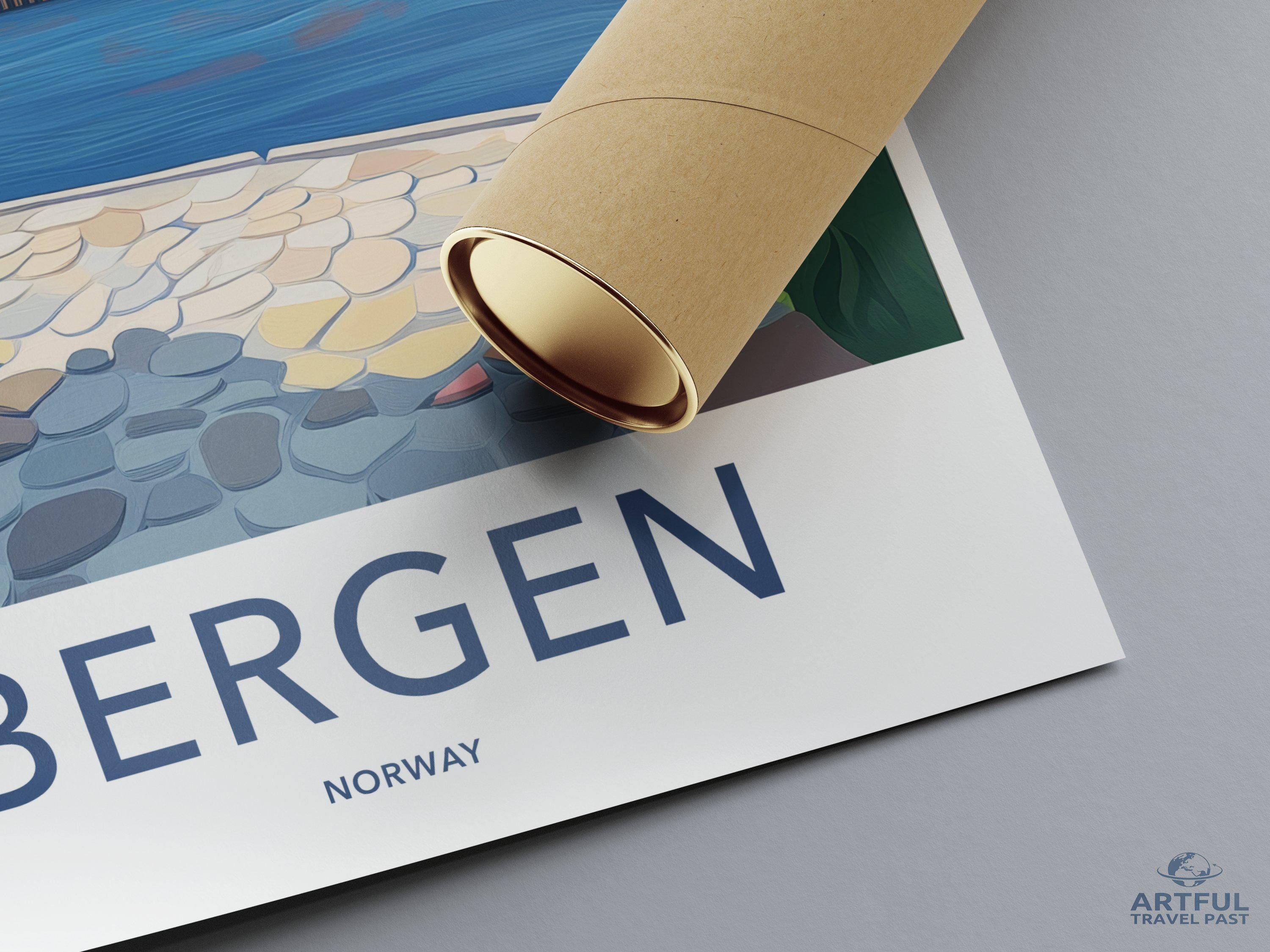 Bergen Poster - Norway Wall Art