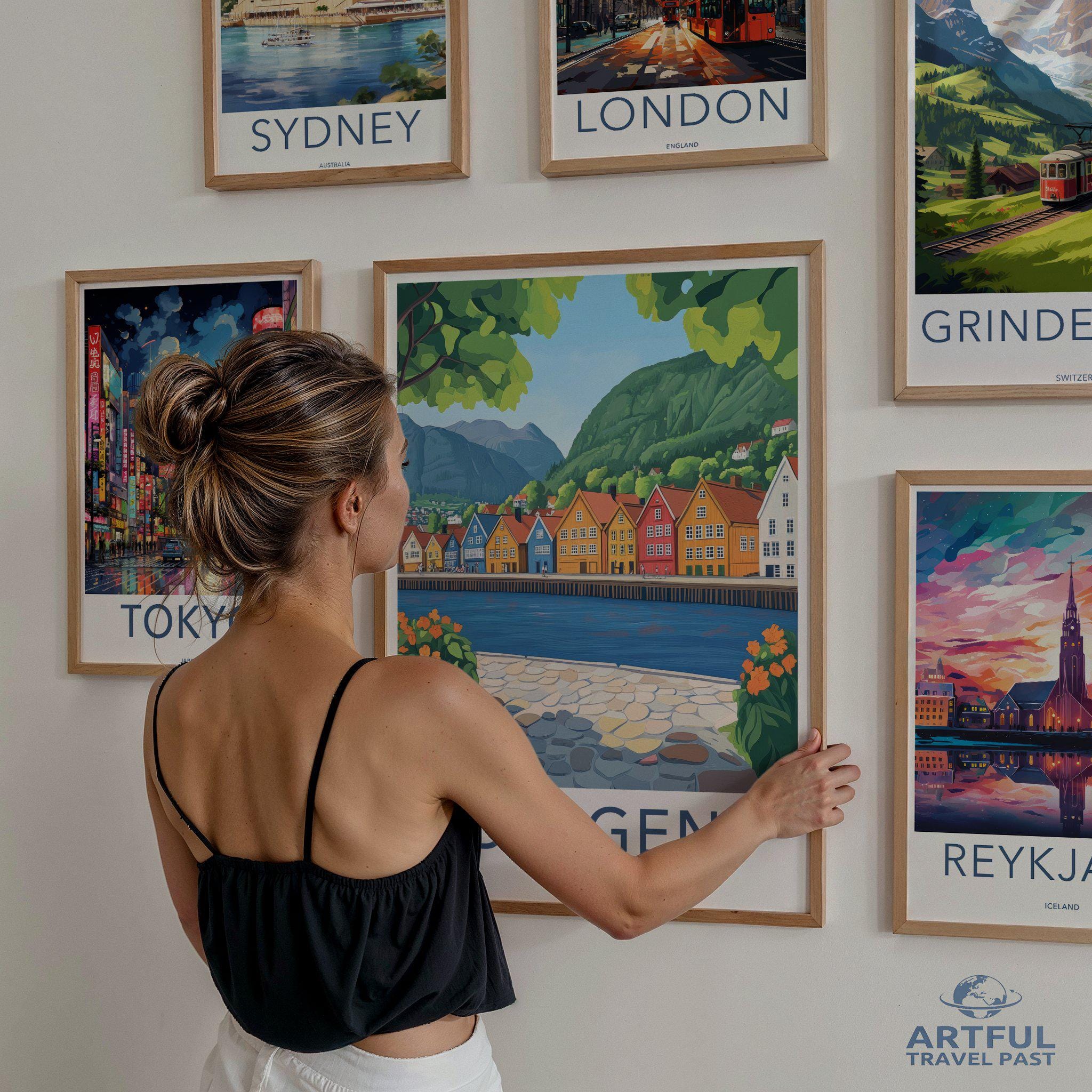 Bergen Poster - Norway Wall Art