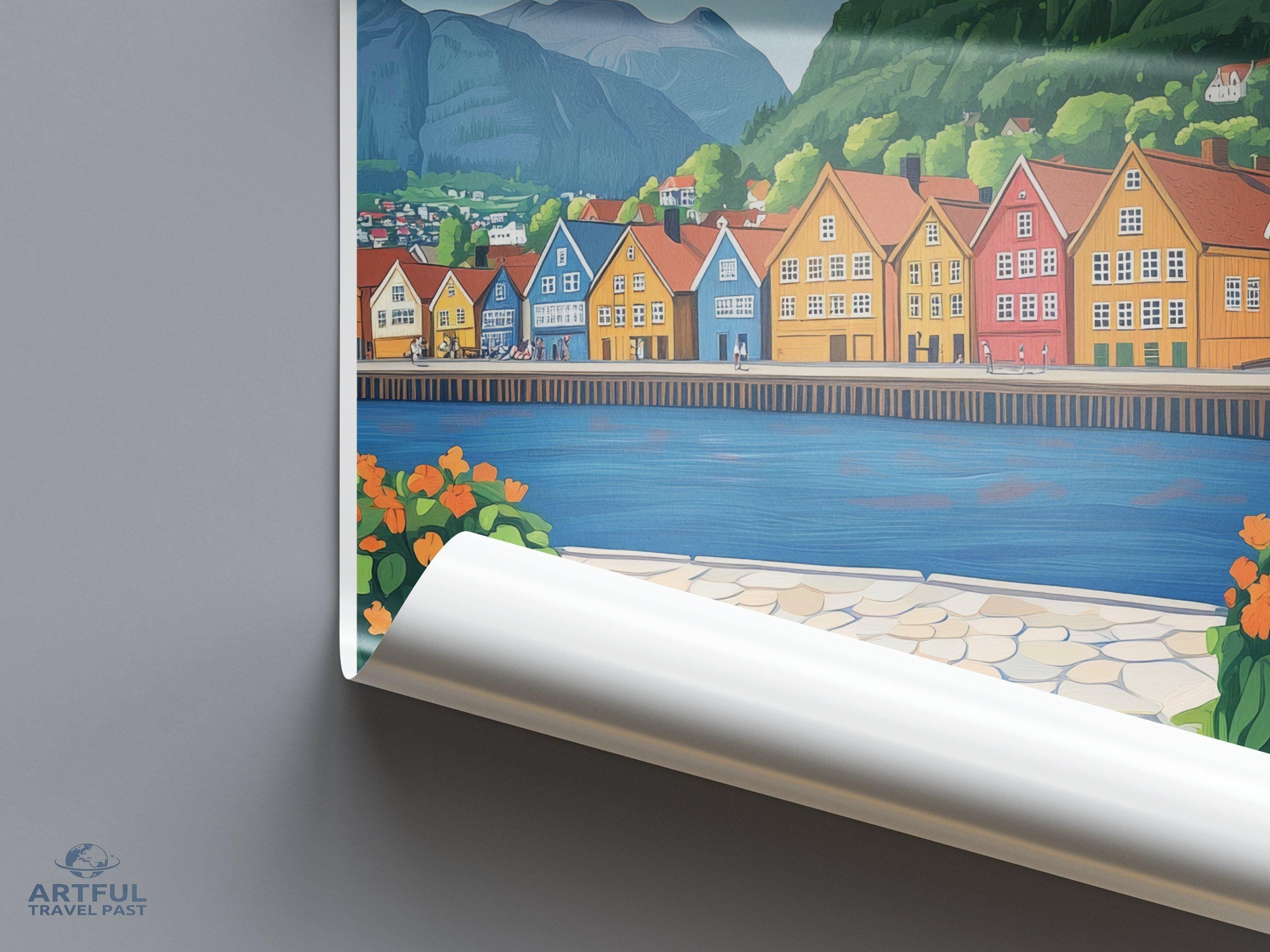 Bergen Poster - Norway Wall Art