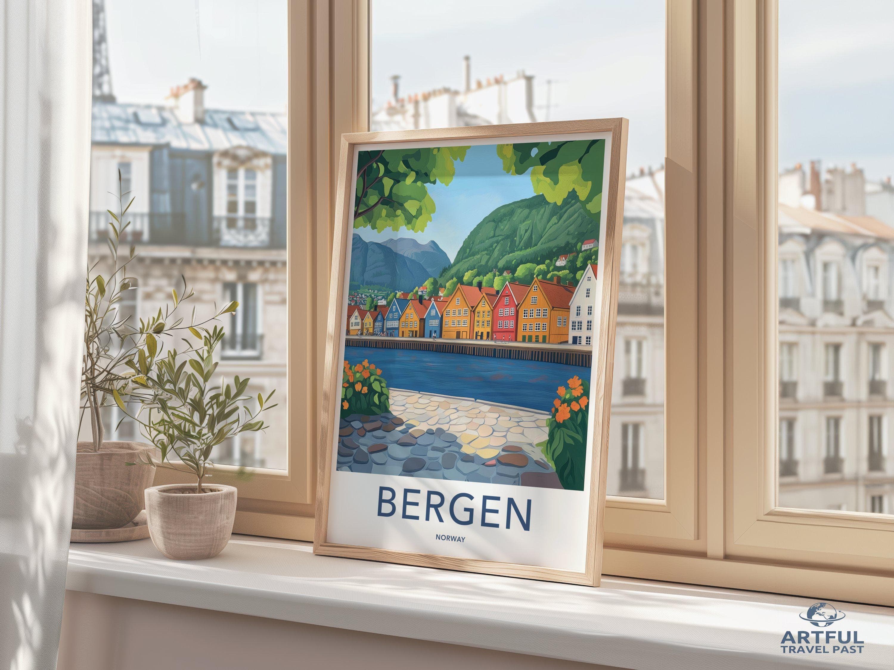 Bergen Poster - Norway Wall Art