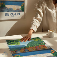 Bergen Poster - Norway Wall Art