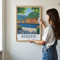 Bergen Poster - Norway Wall Art