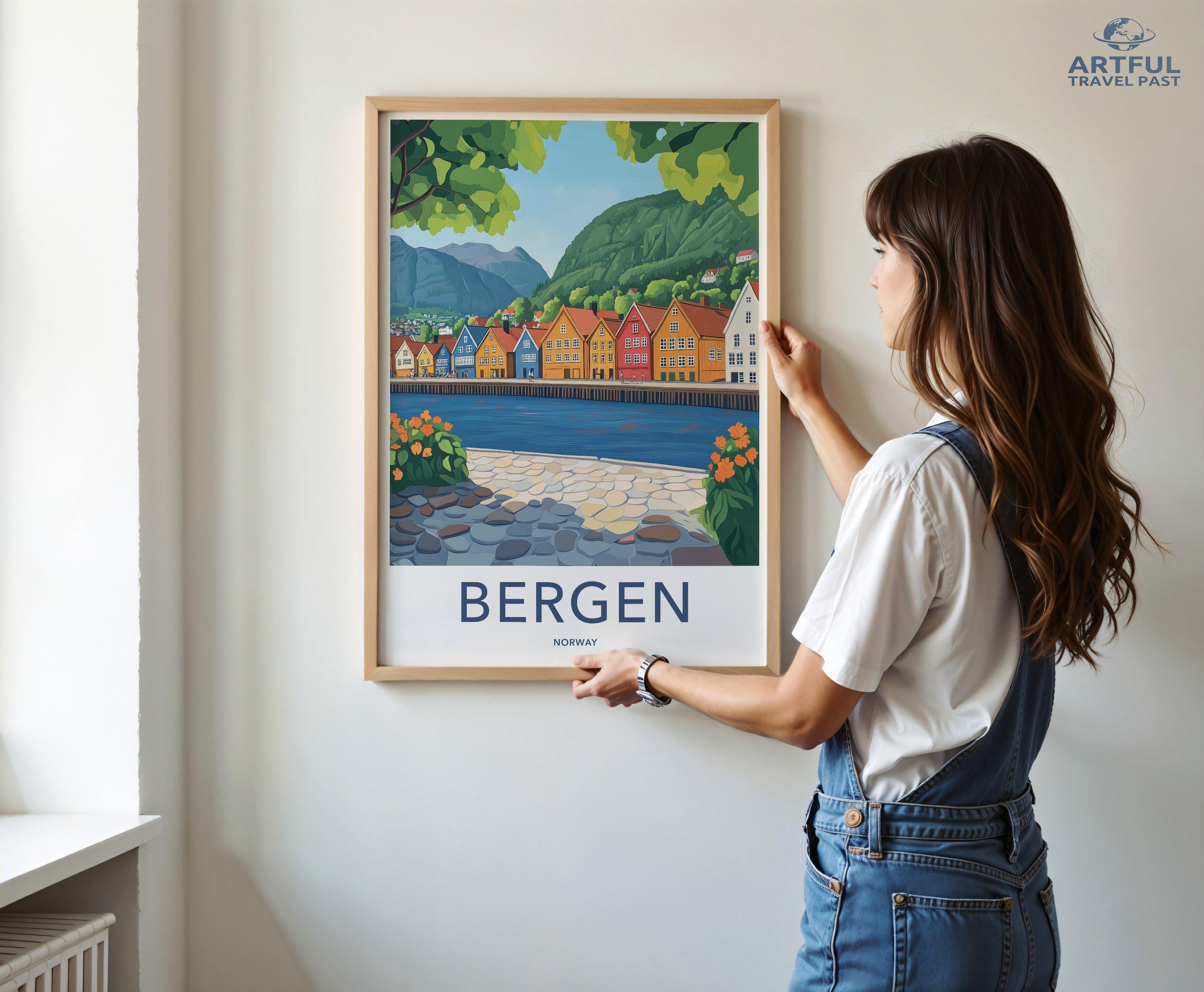 Bergen Poster - Norway Wall Art