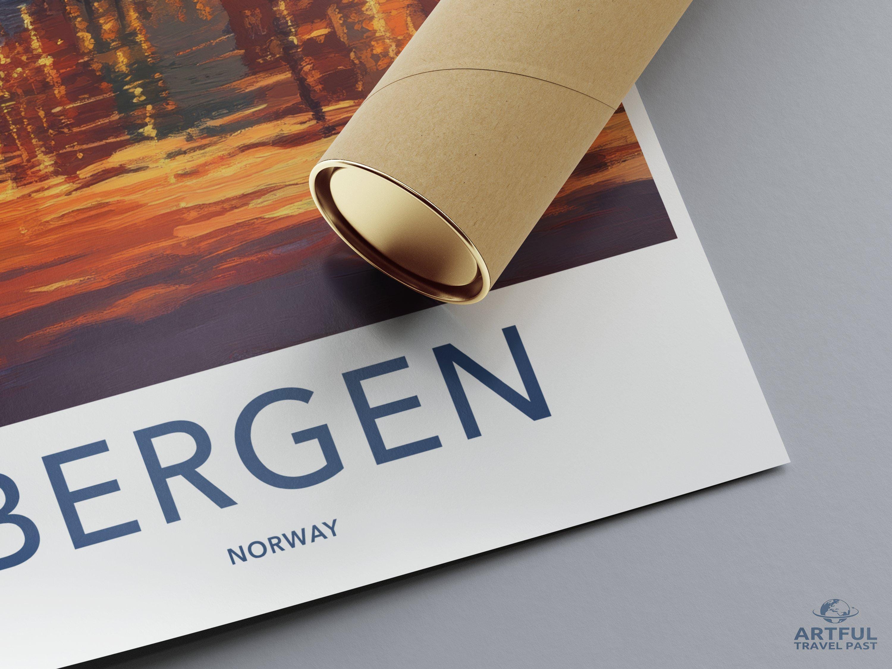 Bergen Poster - Norway Wall Art