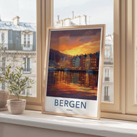 Bergen Poster - Norway Wall Art