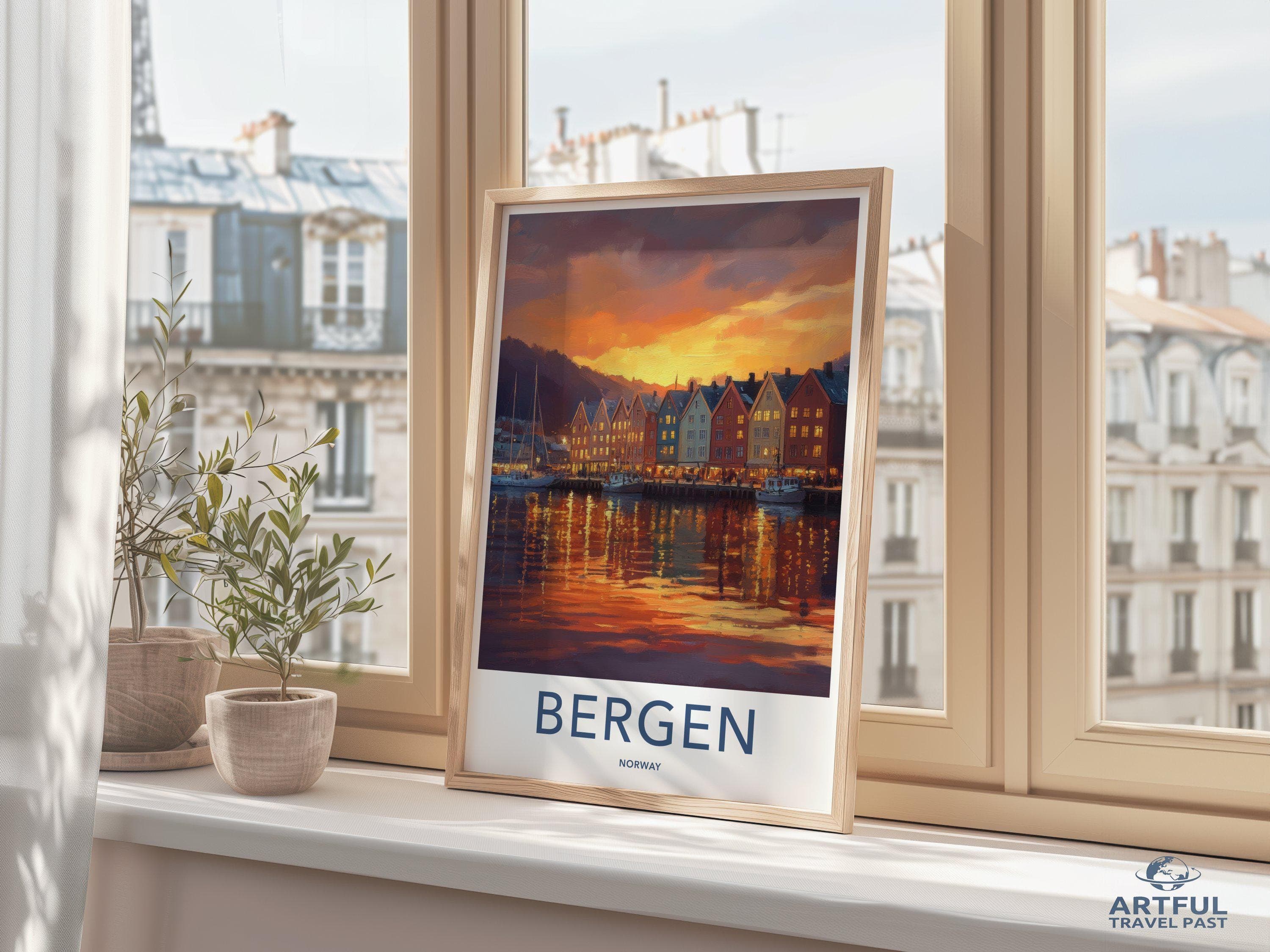 Bergen Poster - Norway Wall Art