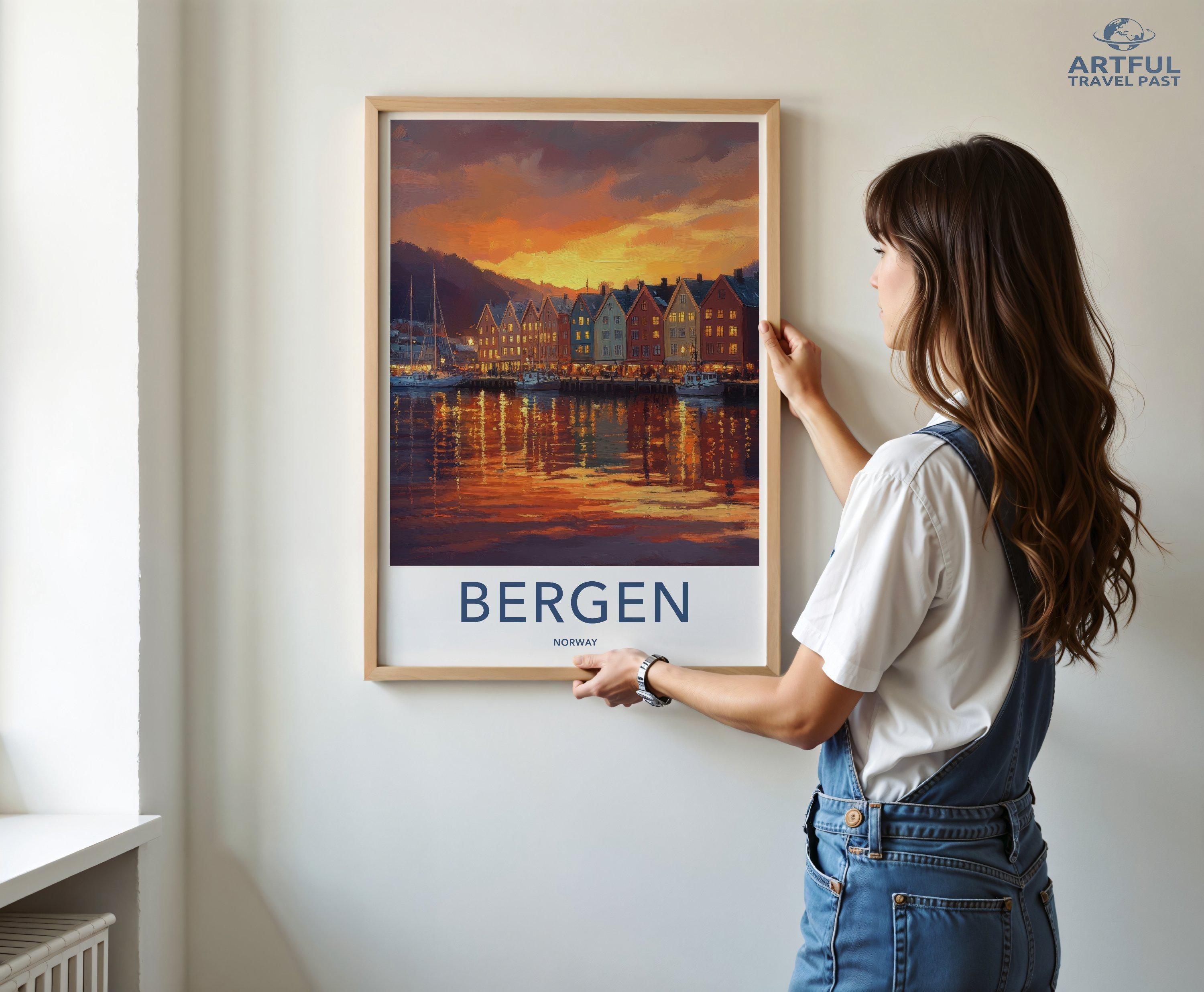 Bergen Poster - Norway Wall Art