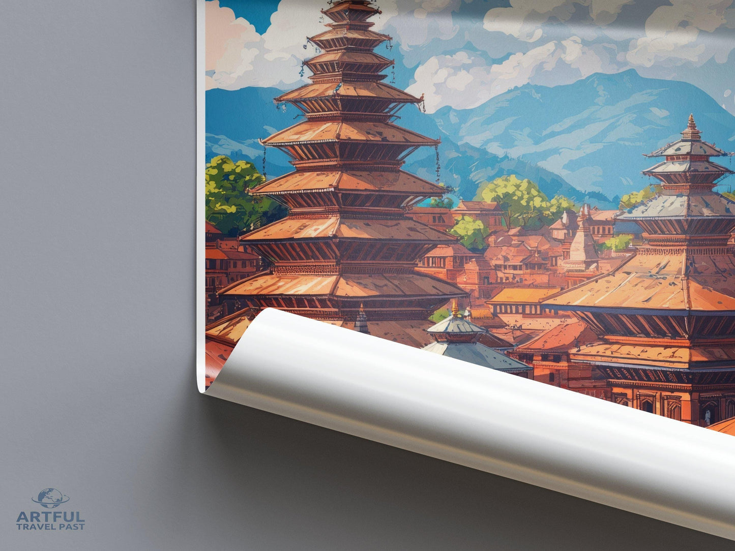 Bhaktapur Poster - Nepal Wall Art