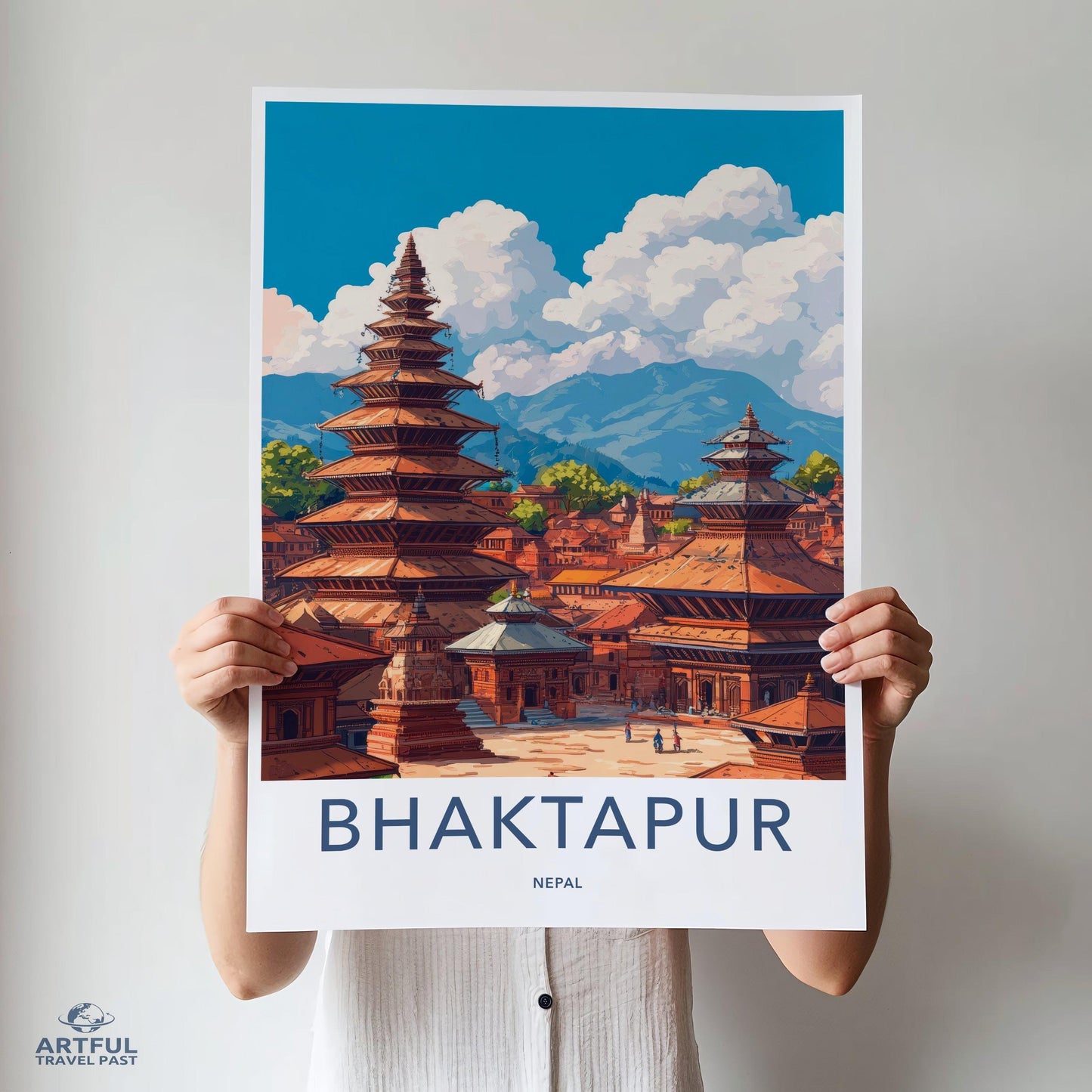 Bhaktapur Poster - Nepal Wall Art