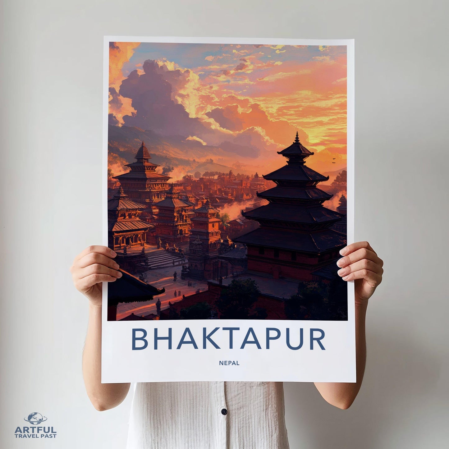 Bhaktapur Poster - Nepal Wall Art
