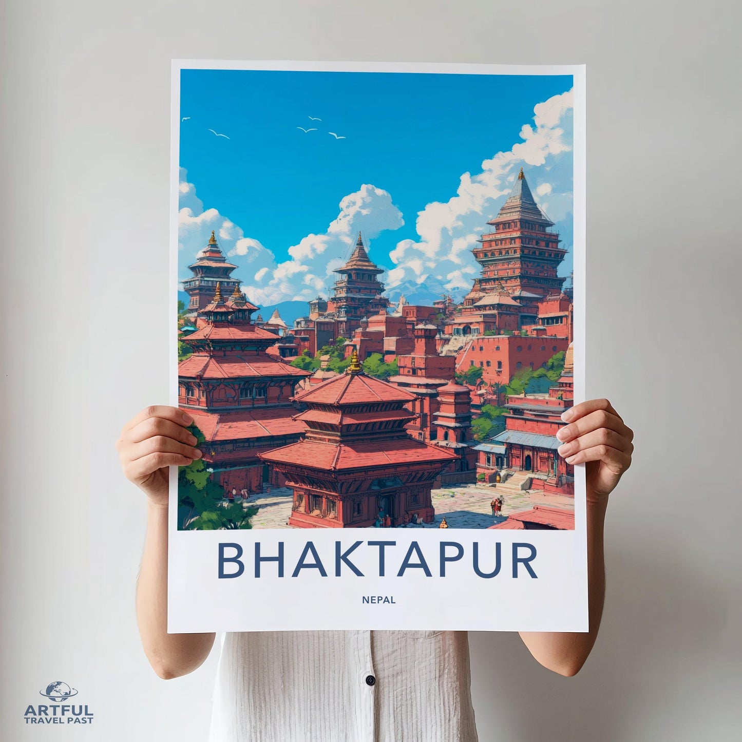 Bhaktapur Poster - Nepal Wall Art