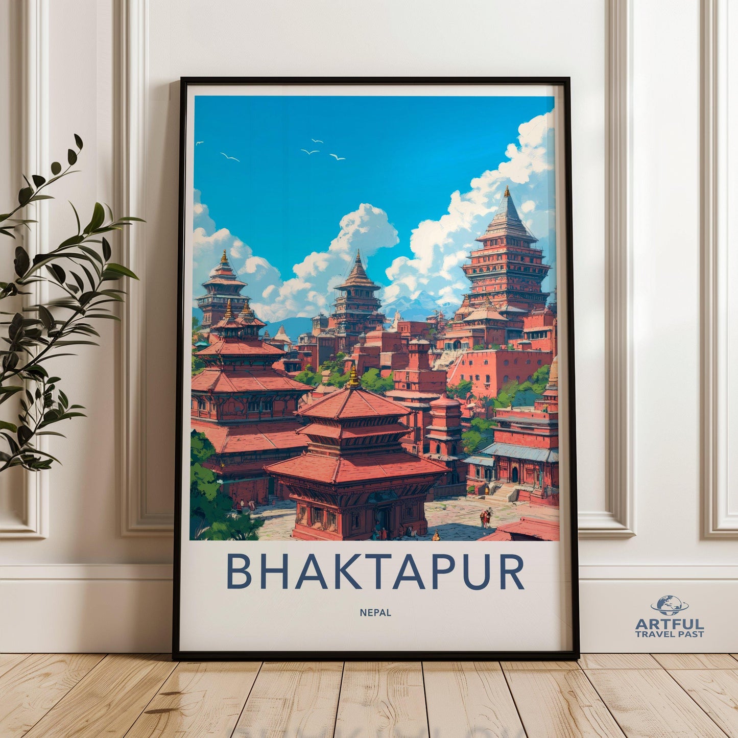 Bhaktapur Poster - Nepal Wall Art