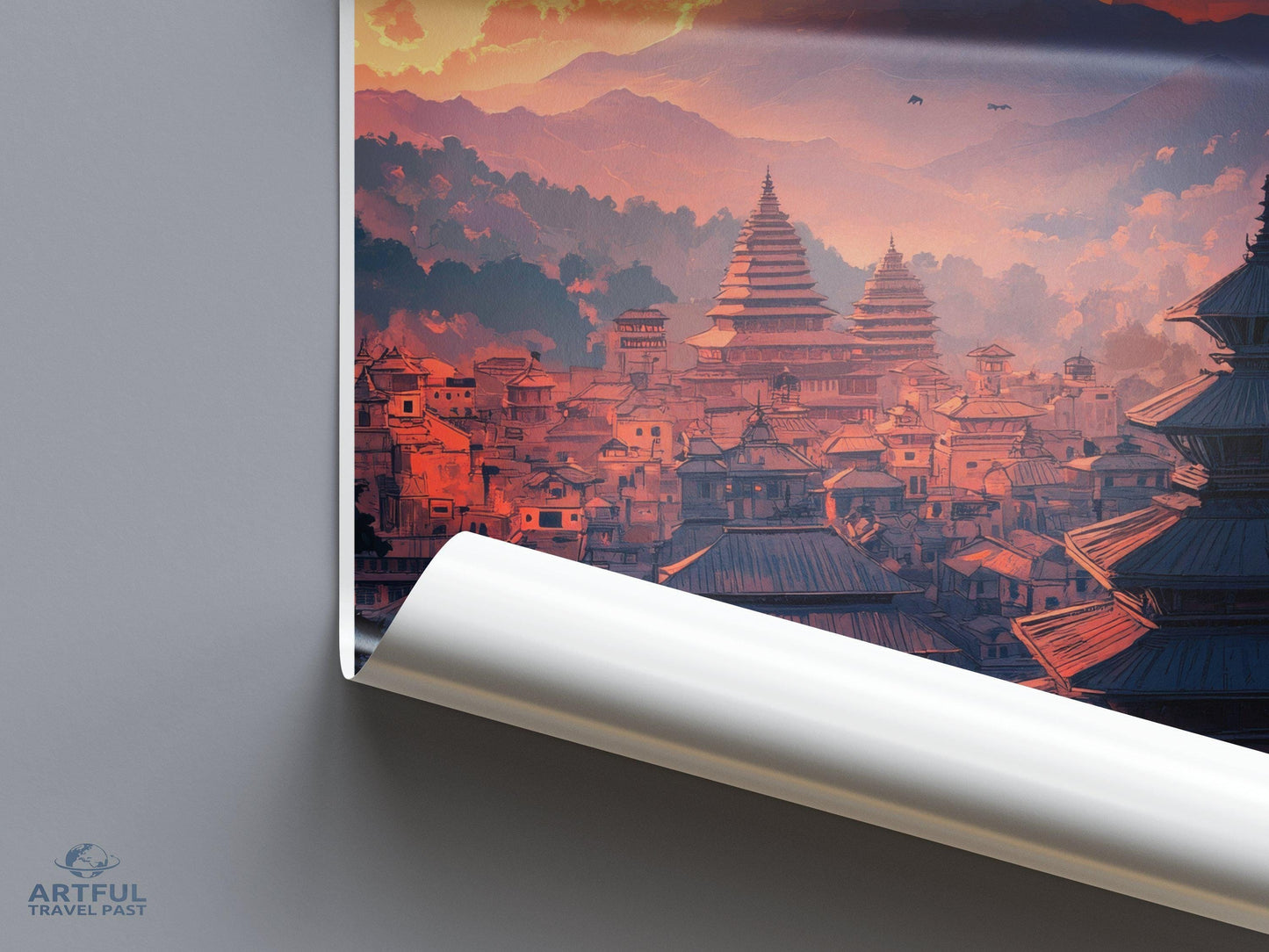 Bhaktapur Poster - Nepal Wall Art
