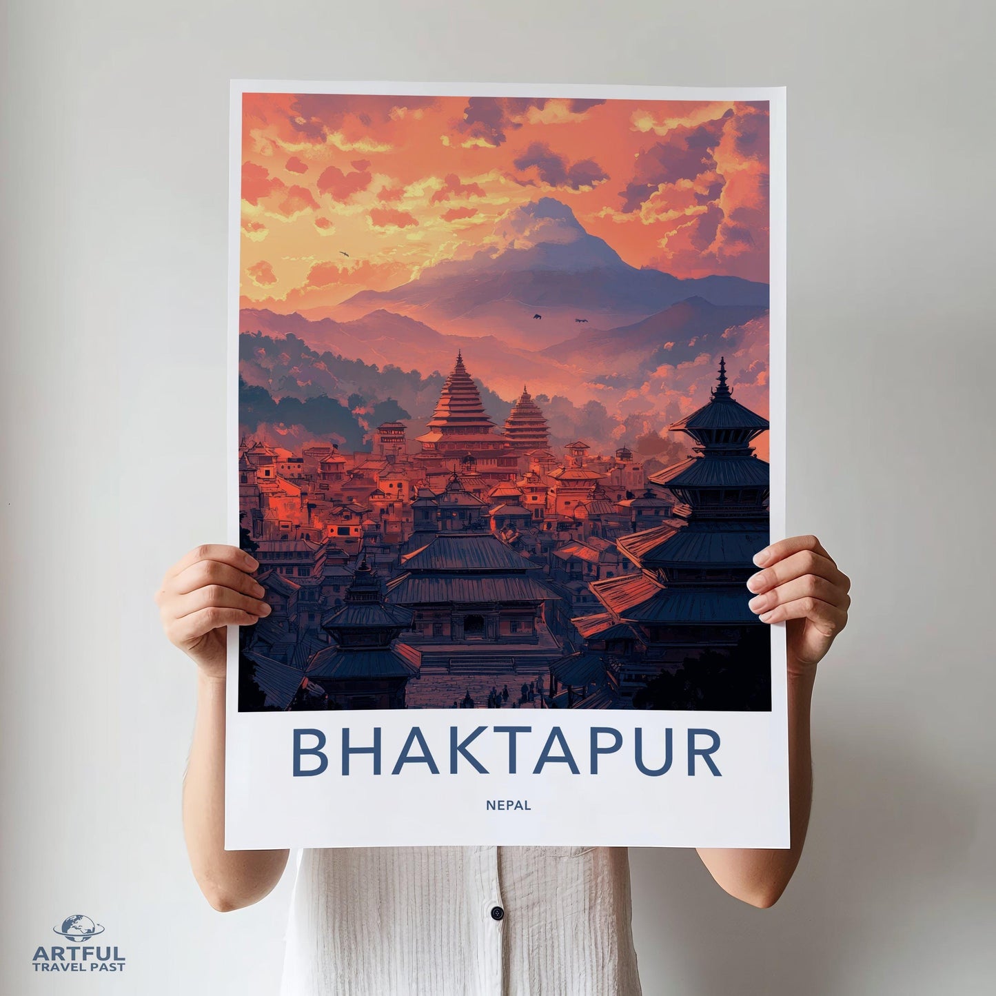 Bhaktapur Poster - Nepal Wall Art