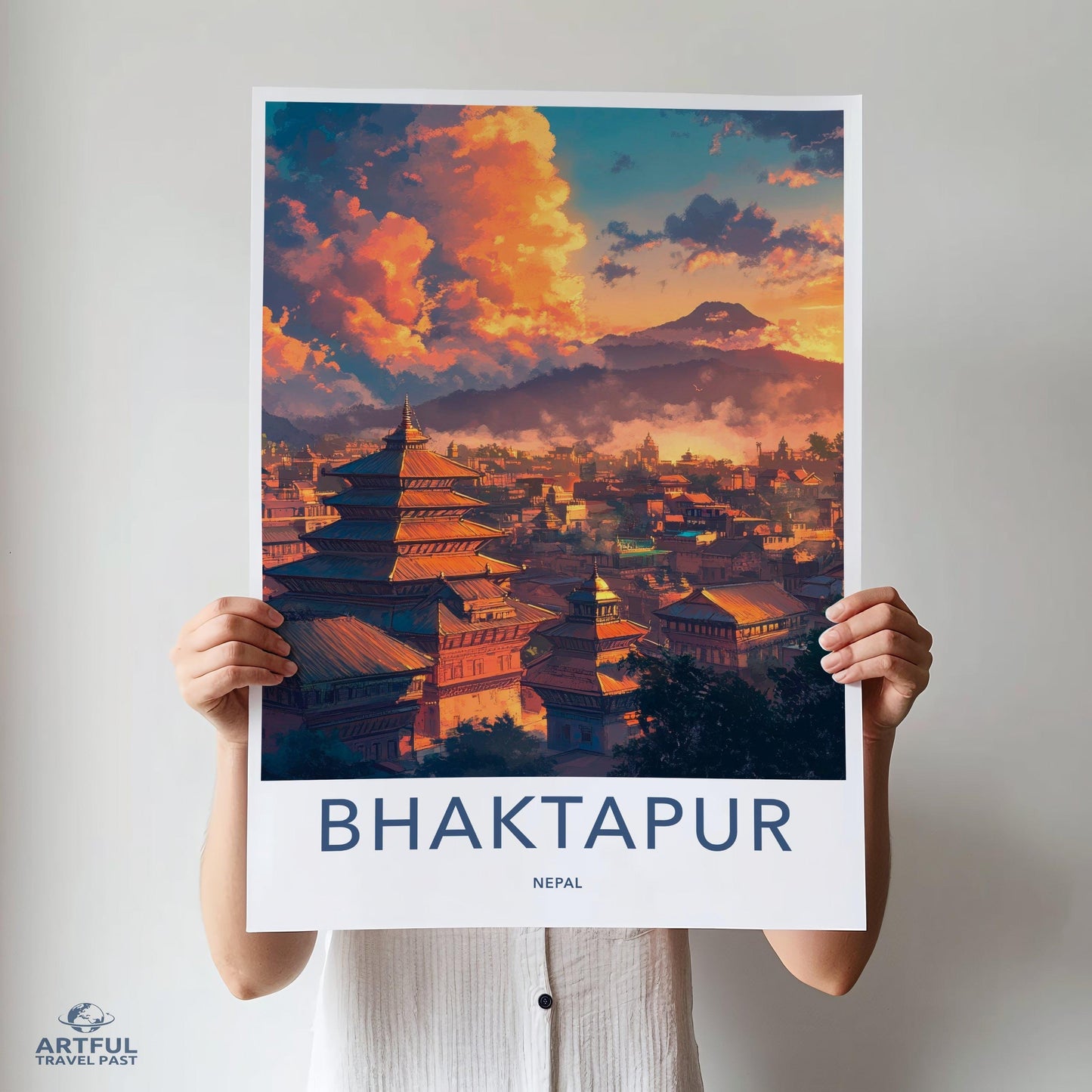 Bhaktapur Poster - Nepal Wall Art