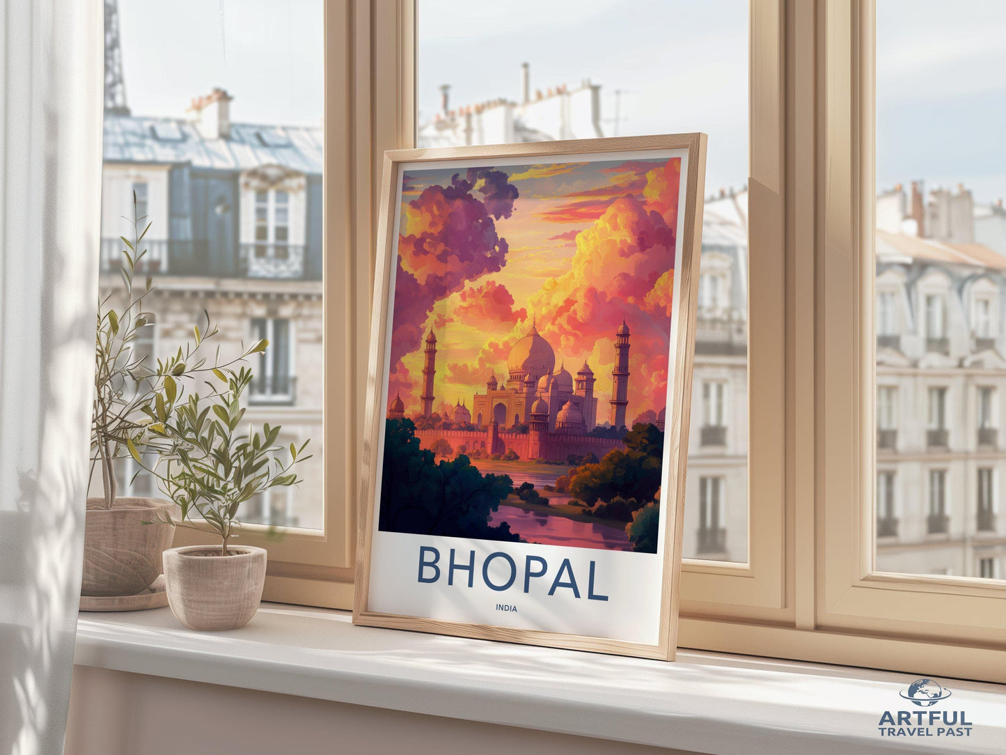 Bhopal Poster | Madhya Pradesh Wall Art | India Decor