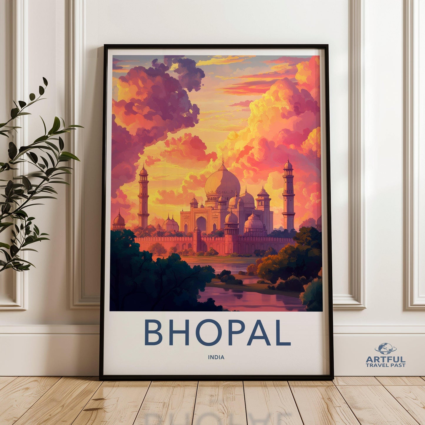 Bhopal Poster | Madhya Pradesh Wall Art | India Decor