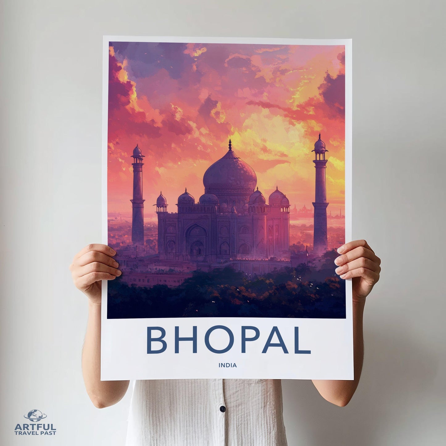 Bhopal Poster | Madhya Pradesh Wall Art | India Decor