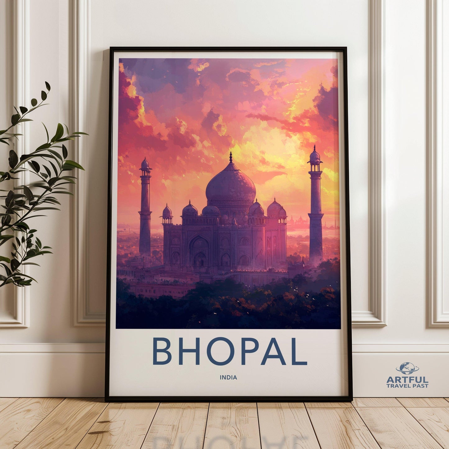 Bhopal Poster | Madhya Pradesh Wall Art | India Decor