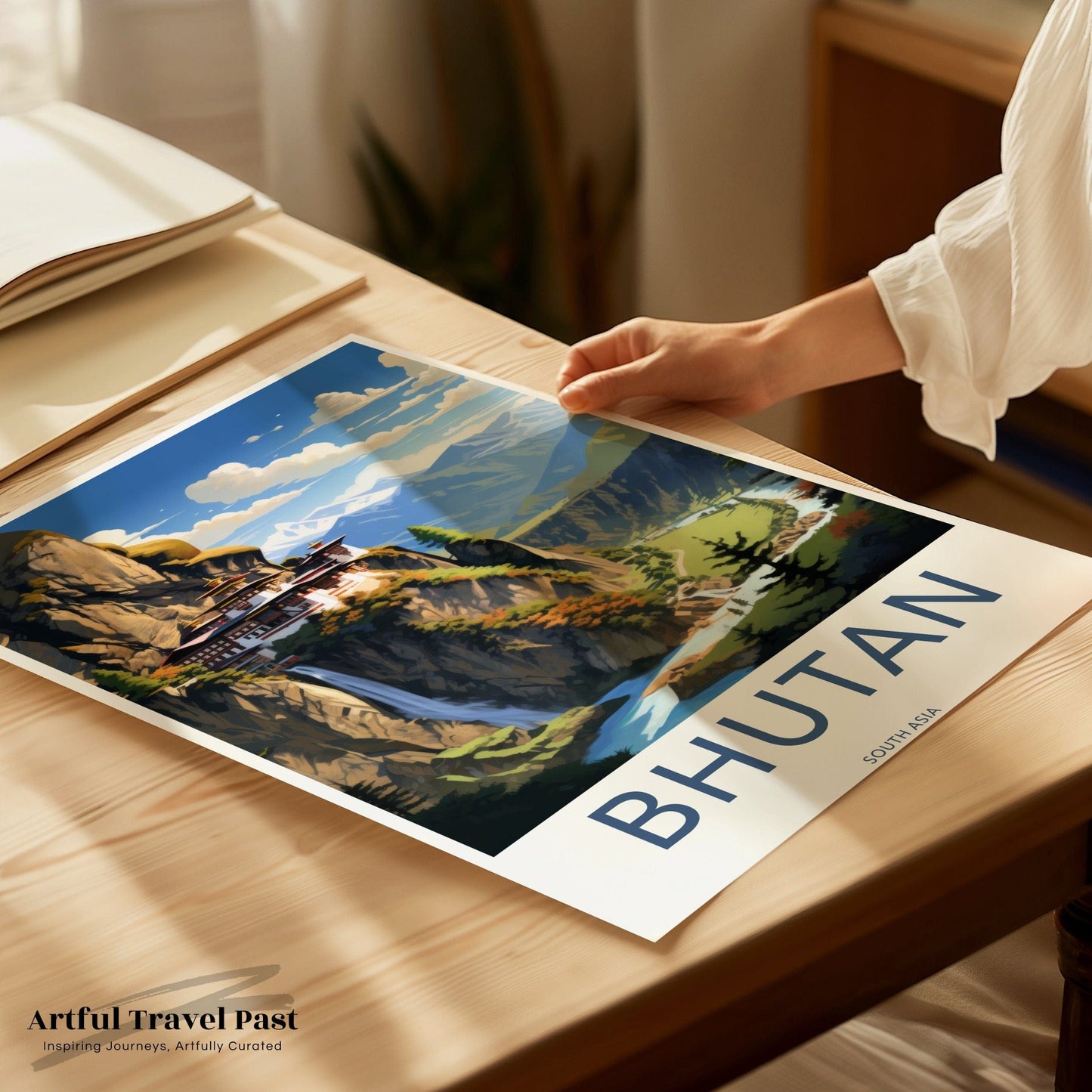 Bhutan Poster | Bhutan Wall Art | Asia Decor