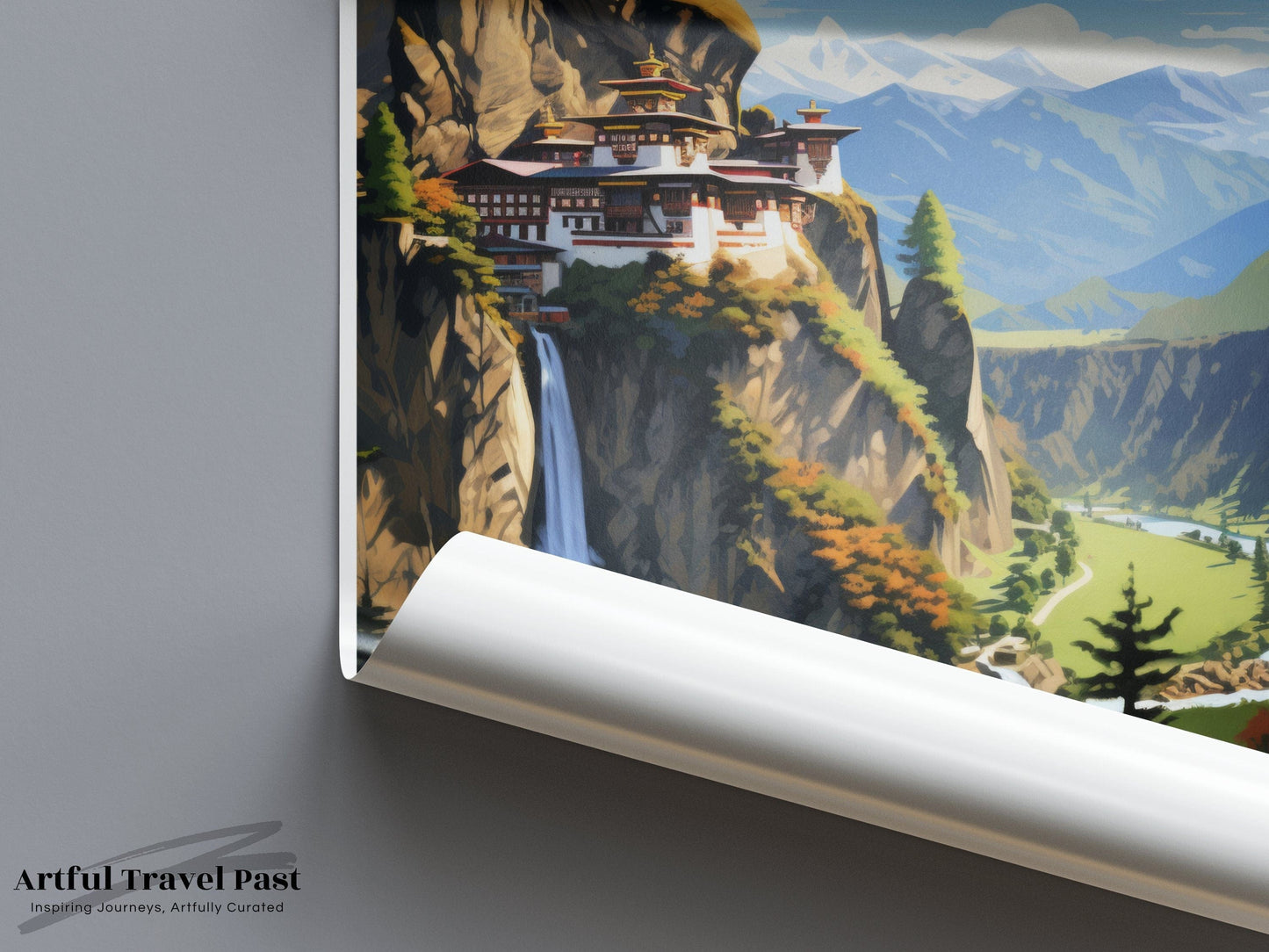 Bhutan Poster | Bhutan Wall Art | Asia Decor