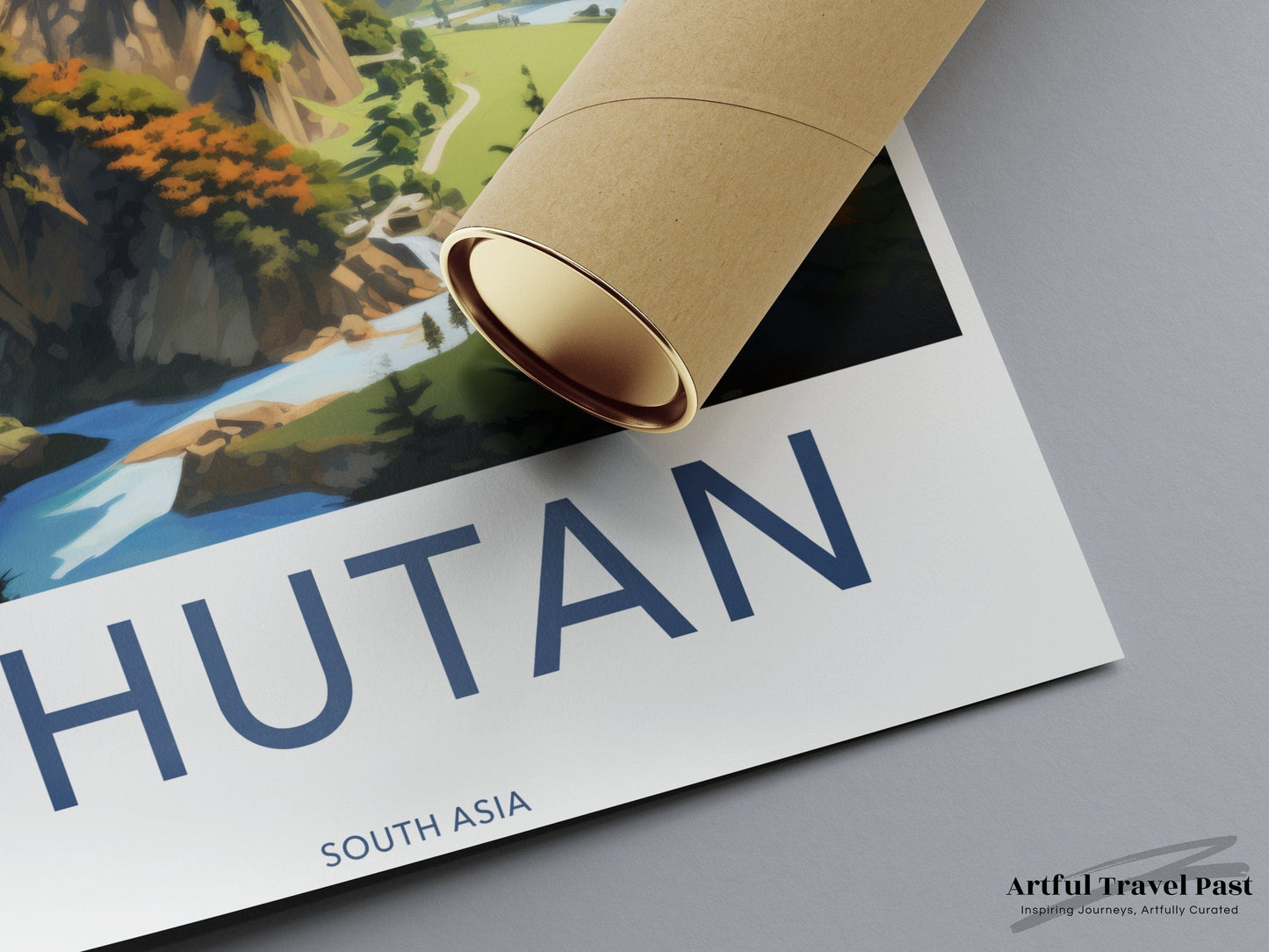Bhutan Poster | Bhutan Wall Art | Asia Decor