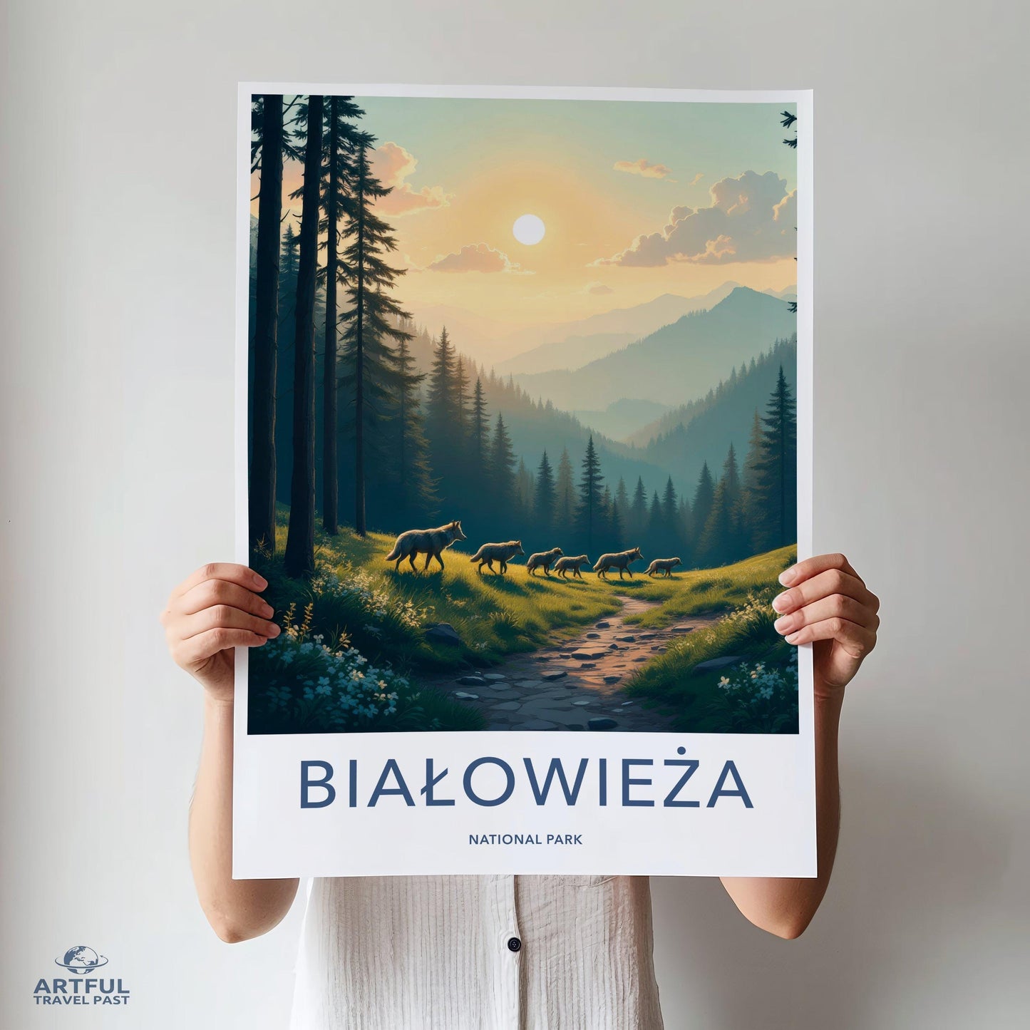 Białowieża Poster - Poland National Park