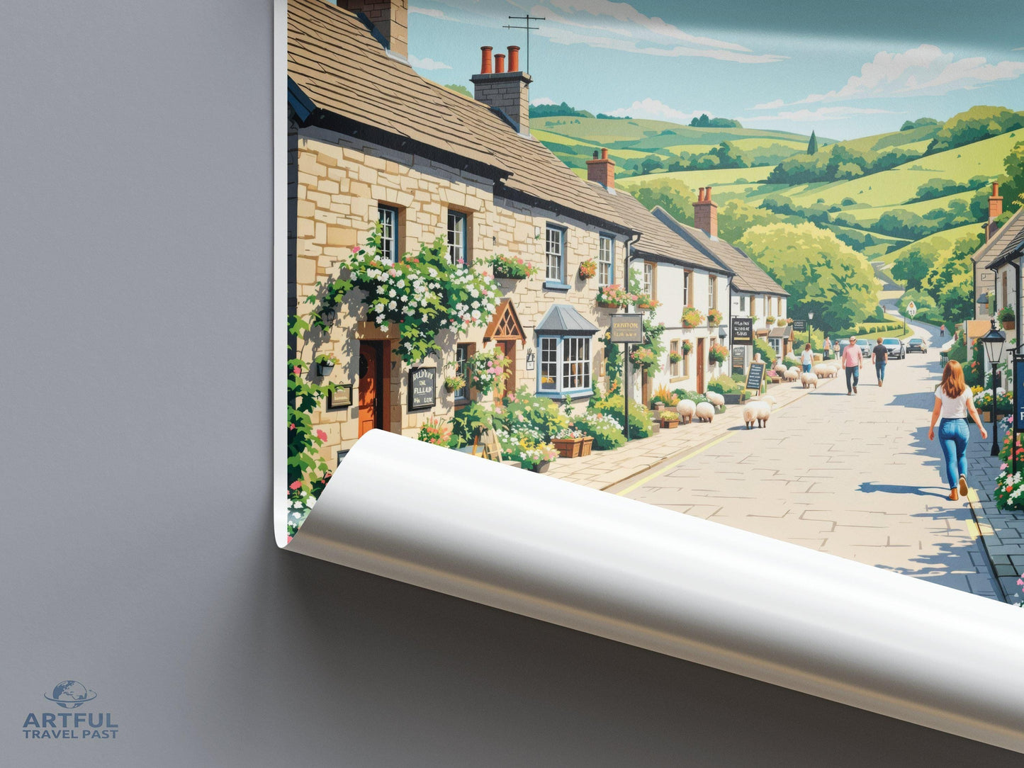 Bibury Poster - England Wall Art
