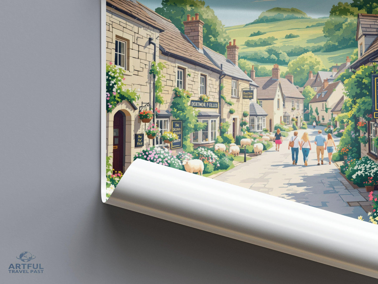 Bibury Poster - England Wall Art