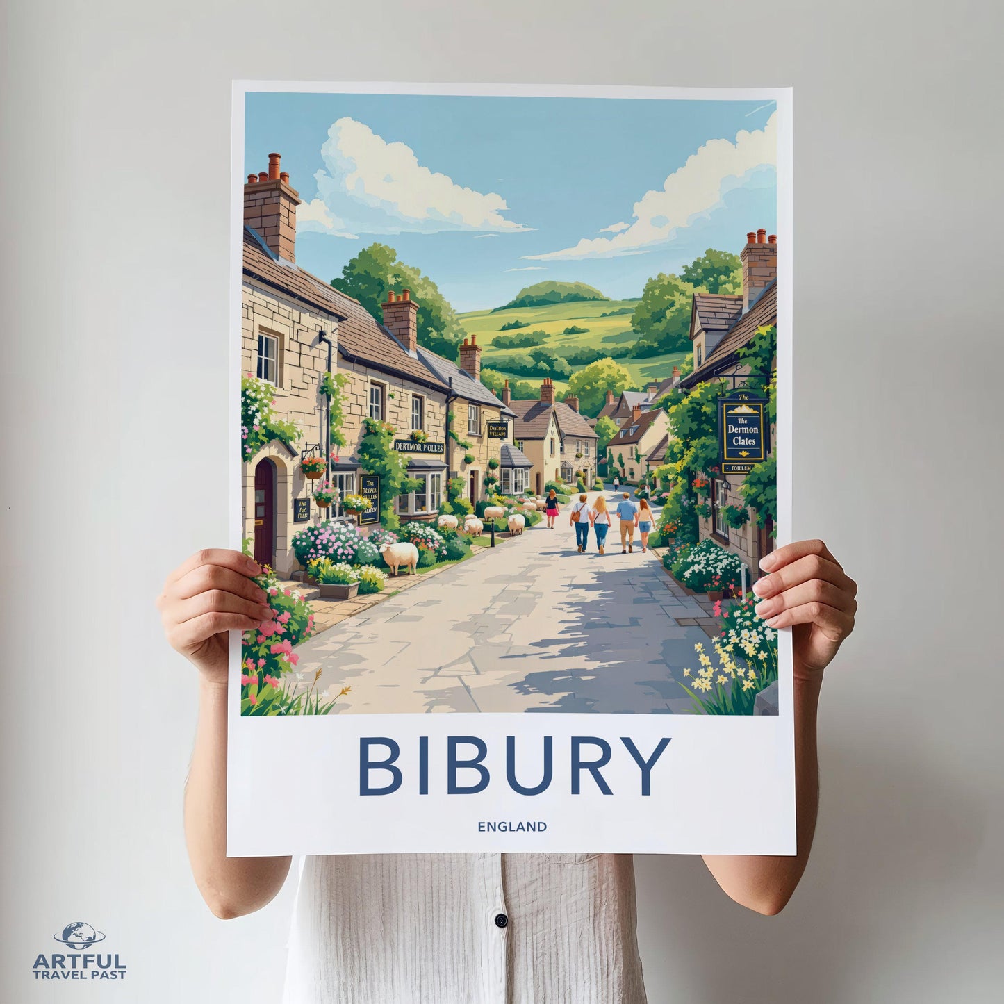 Bibury Poster - England Wall Art