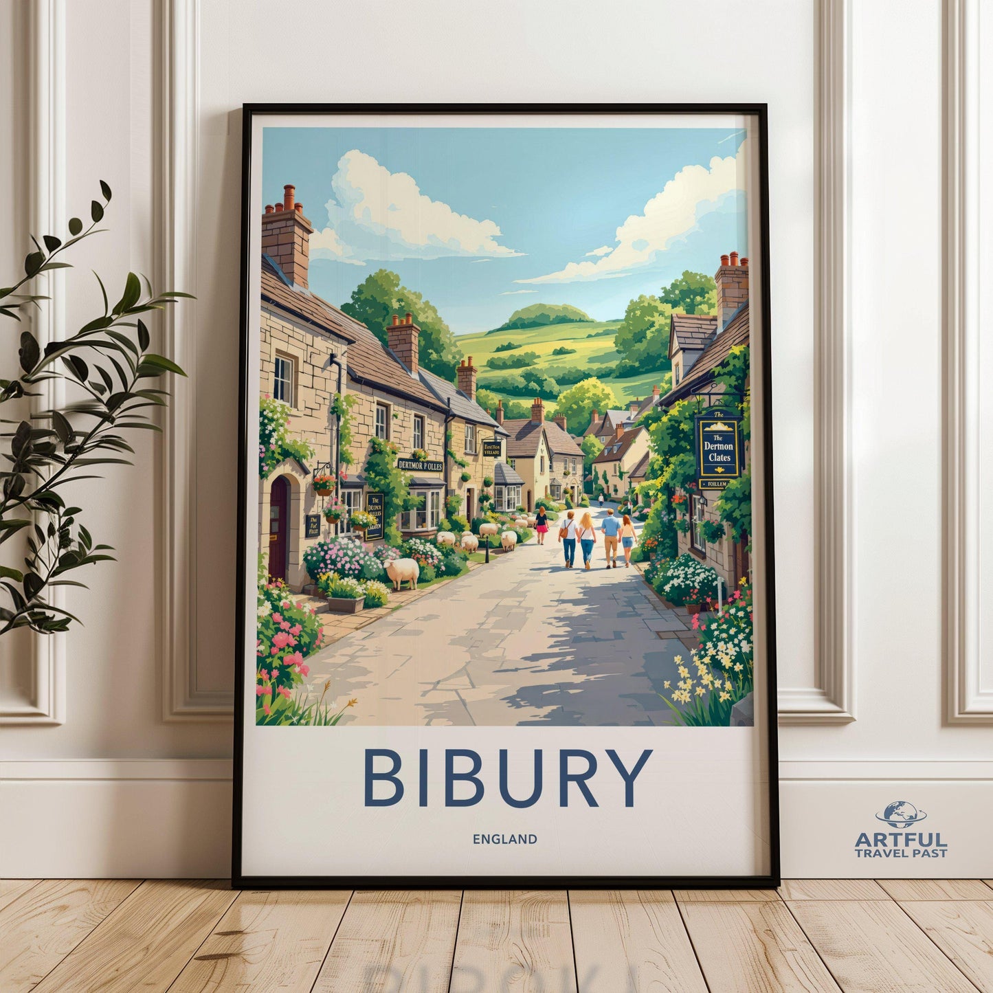 Bibury Poster - England Wall Art