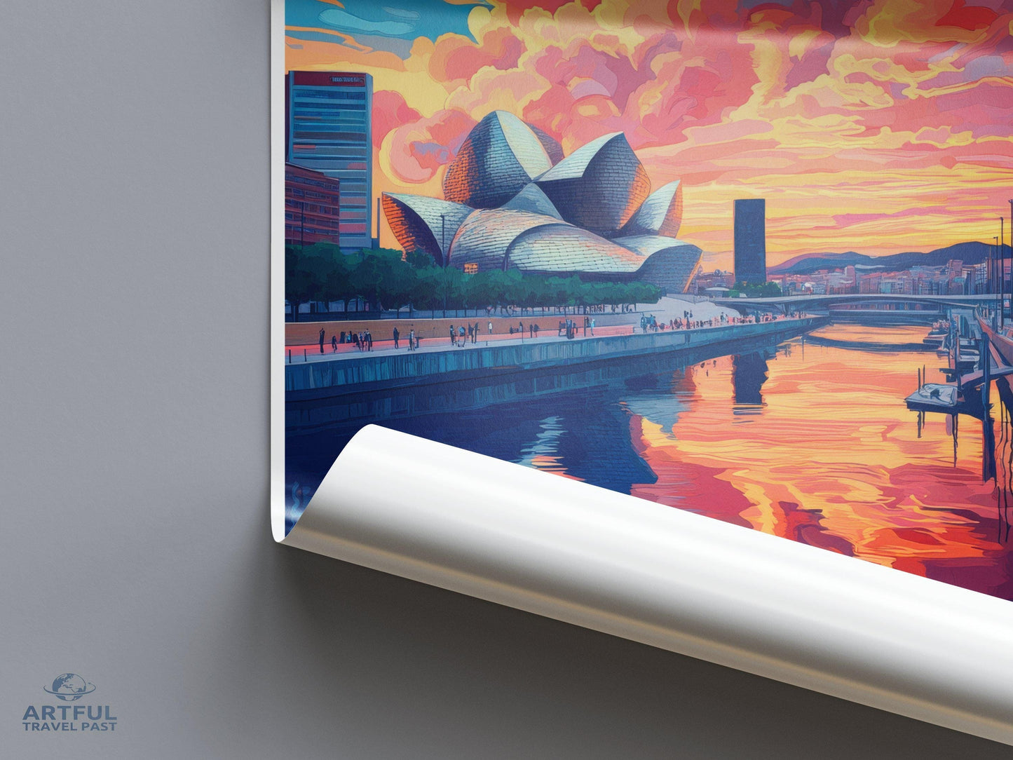 Bilbao Poster | Spain Wall Art | Europe Decor