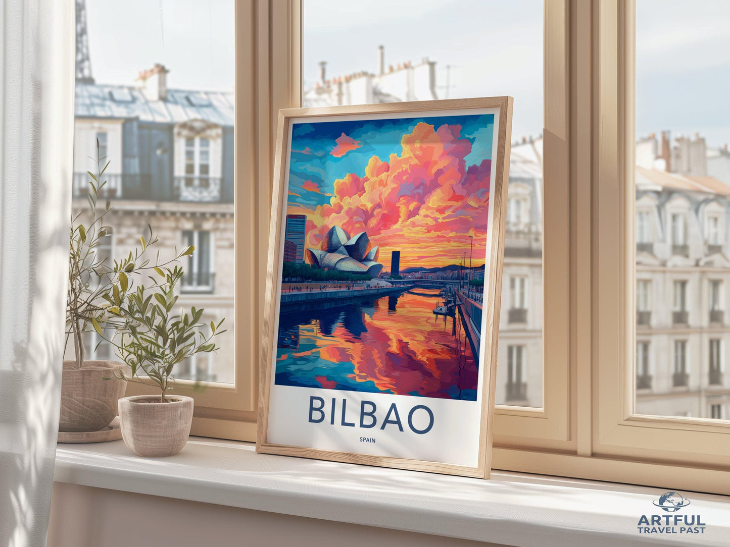 Bilbao Poster | Spain Wall Art | Europe Decor
