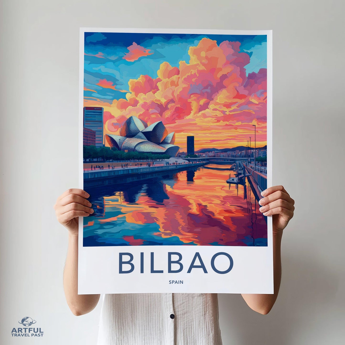 Bilbao Poster | Spain Wall Art | Europe Decor