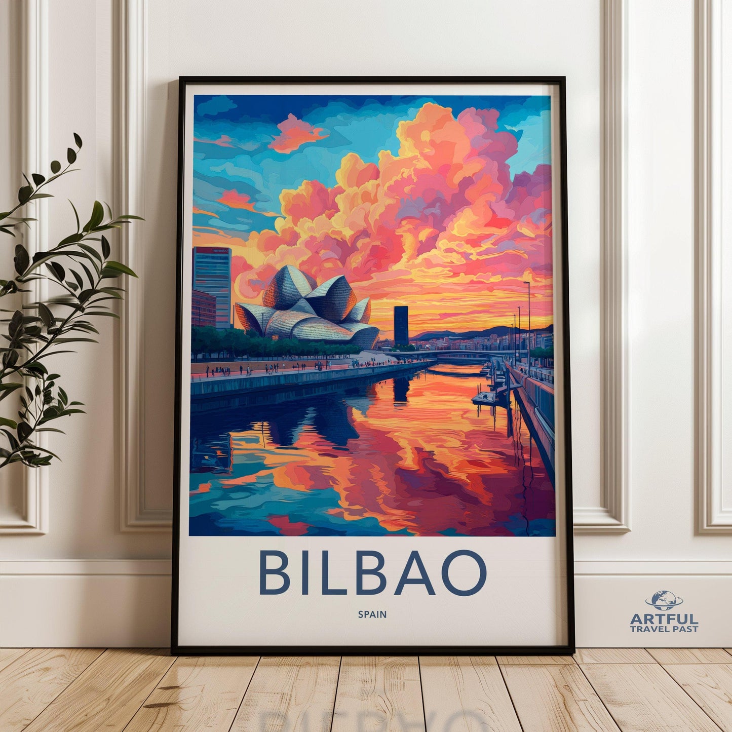 Bilbao Poster | Spain Wall Art | Europe Decor