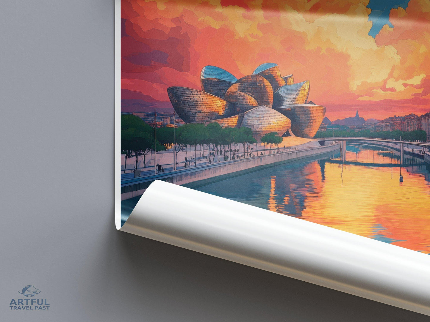 Bilbao Poster | Spain Wall Art | Europe Decor