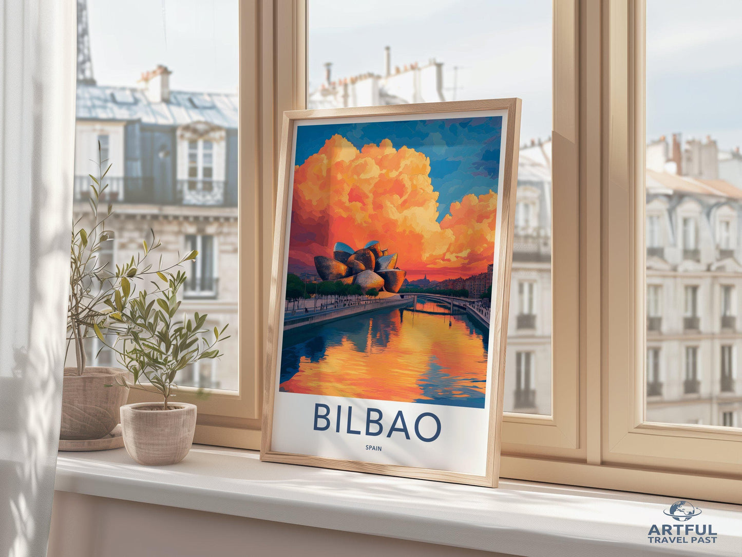 Bilbao Poster | Spain Wall Art | Europe Decor