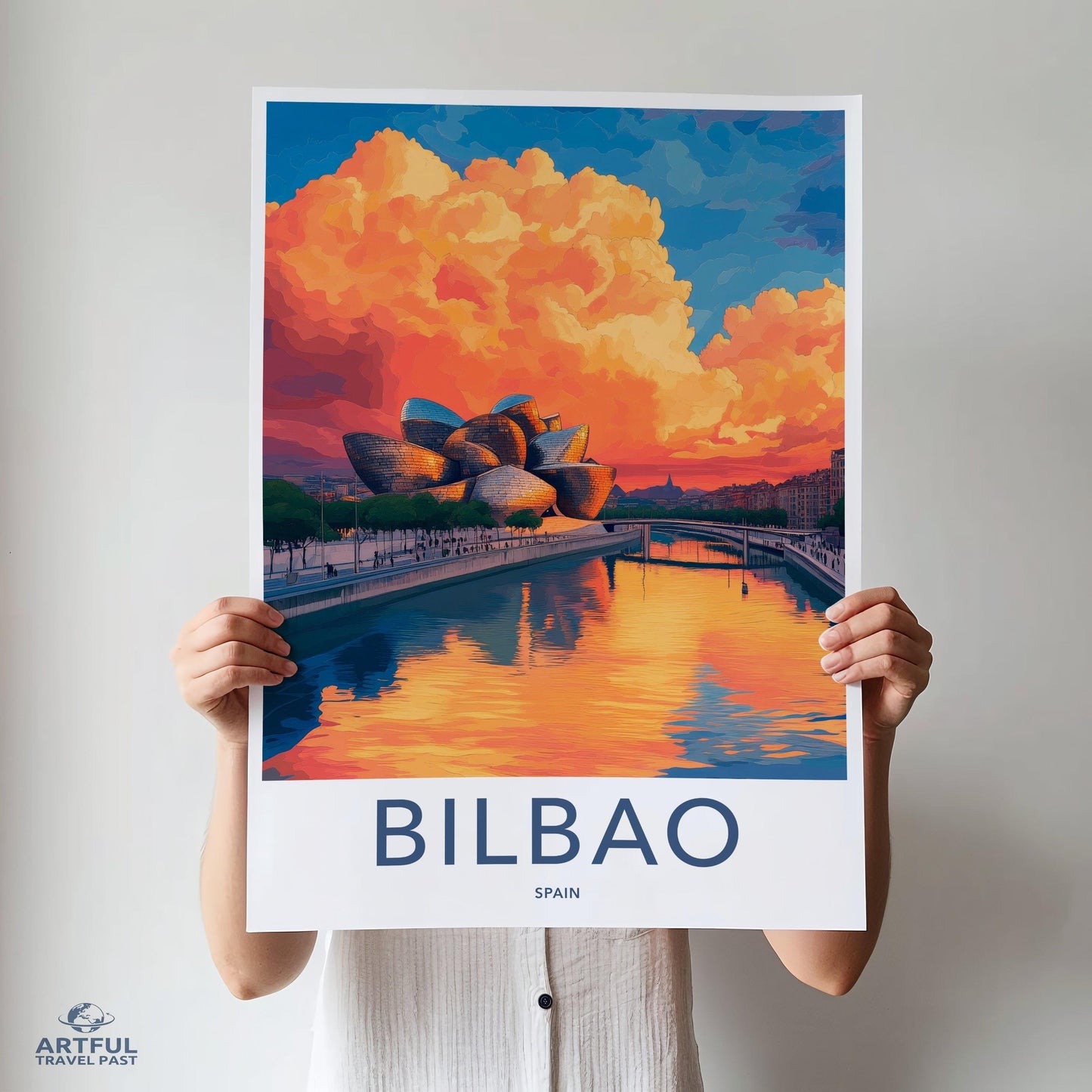 Bilbao Poster | Spain Wall Art | Europe Decor
