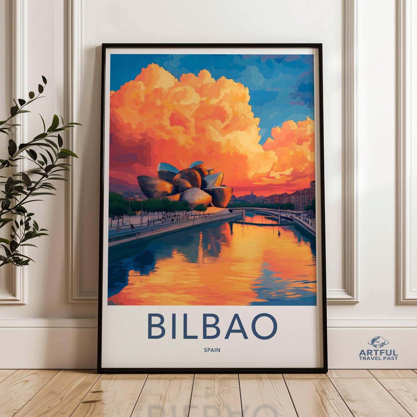 Bilbao Poster | Spain Wall Art | Europe Decor