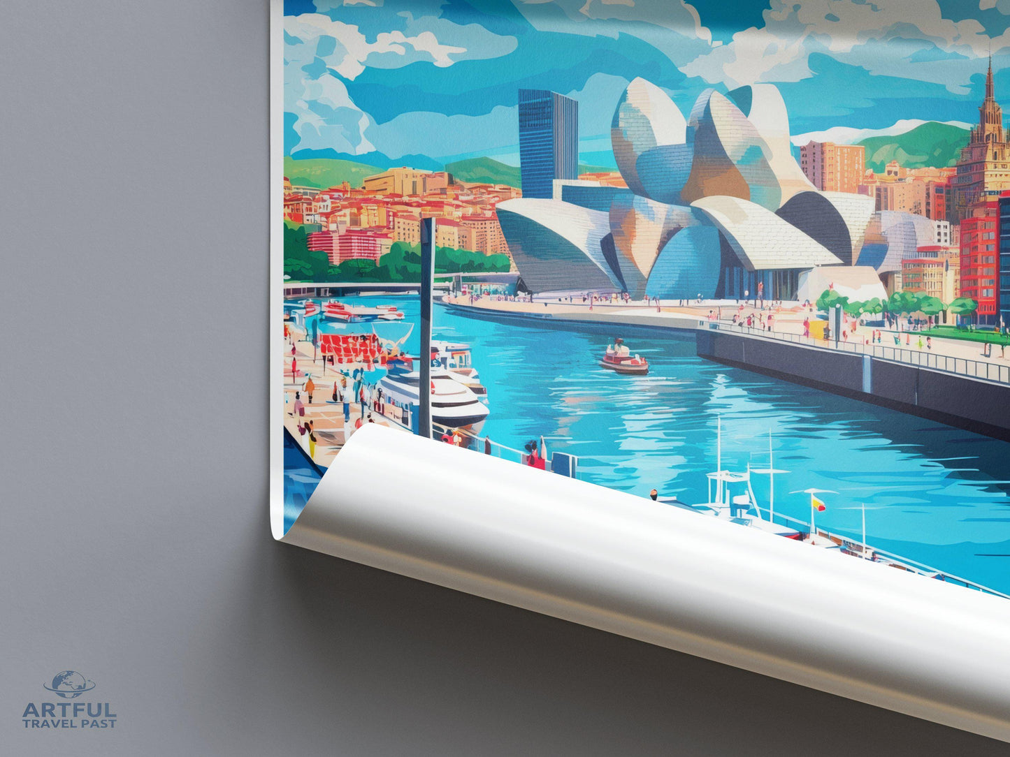 Bilbao Poster | Spain Wall Art | Europe Decor