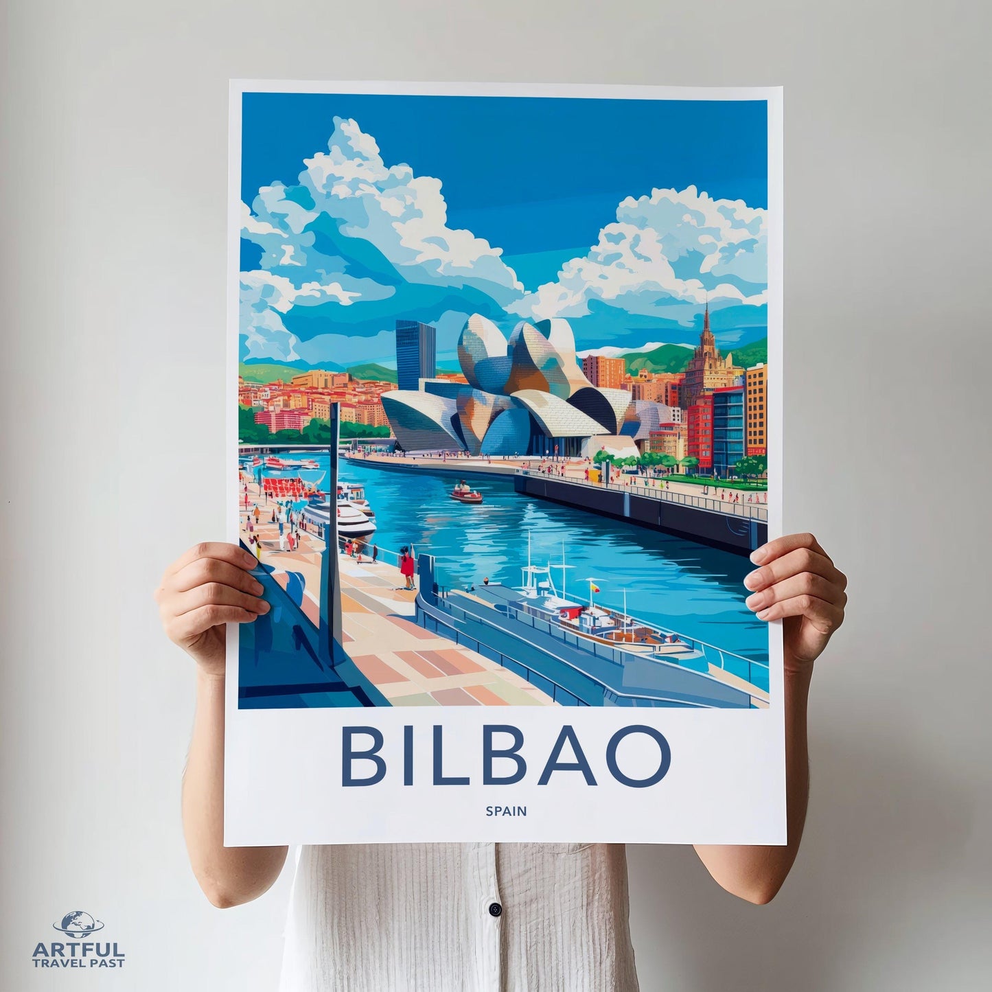 Bilbao Poster | Spain Wall Art | Europe Decor