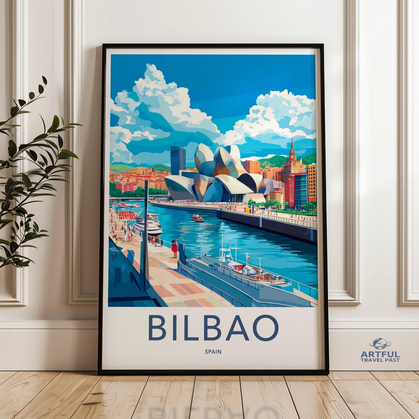 Bilbao Poster | Spain Wall Art | Europe Decor