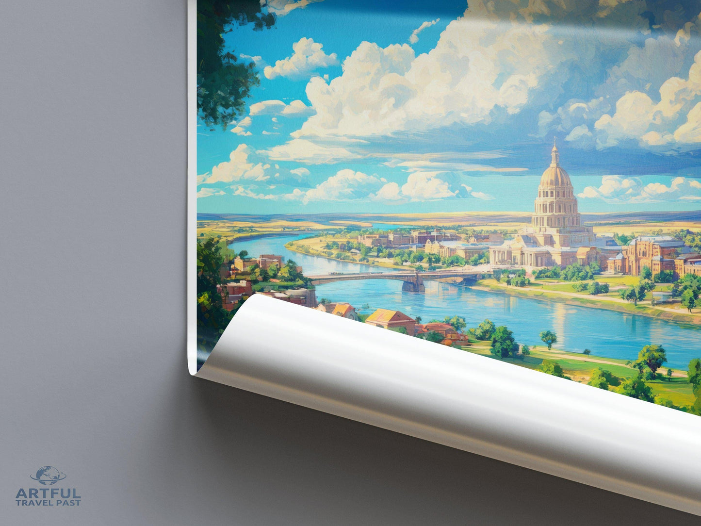 Bismarck Poster - North Dakota Wall Art