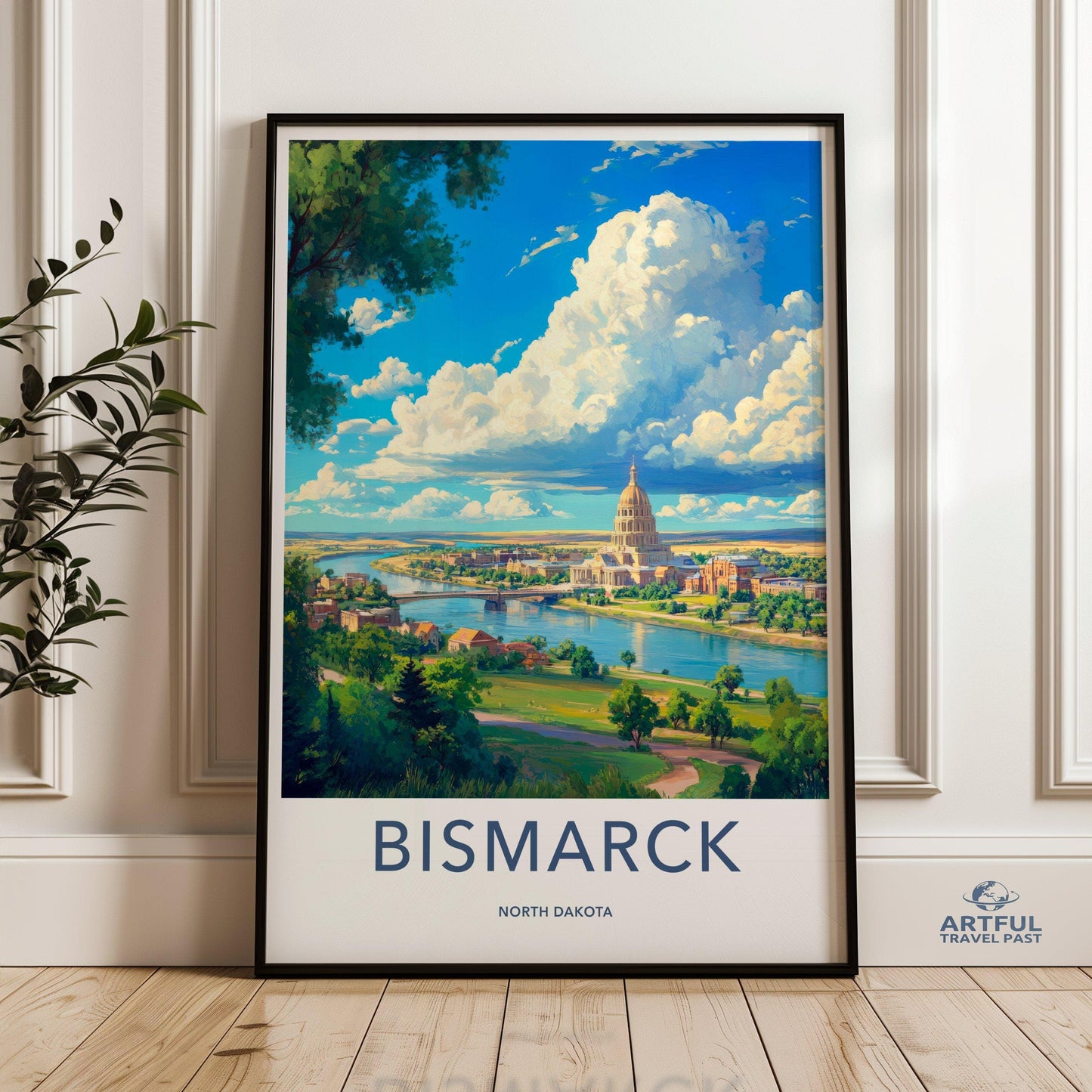 Bismarck Poster - North Dakota Wall Art