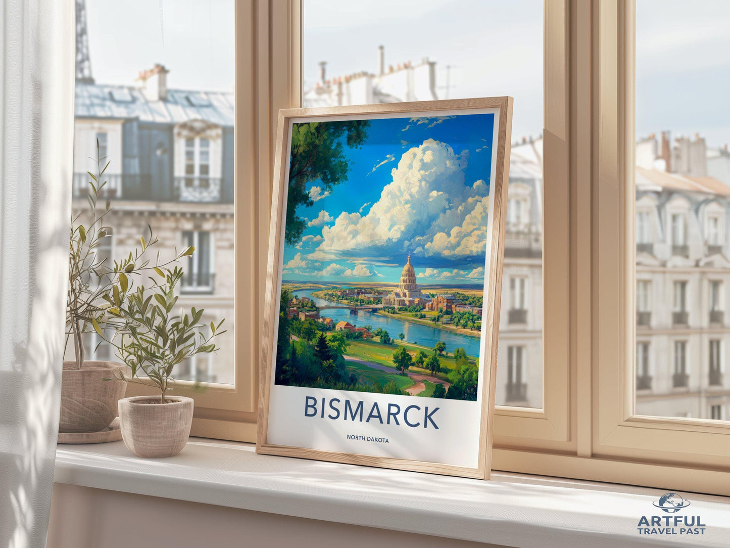 Bismarck Poster - North Dakota Wall Art