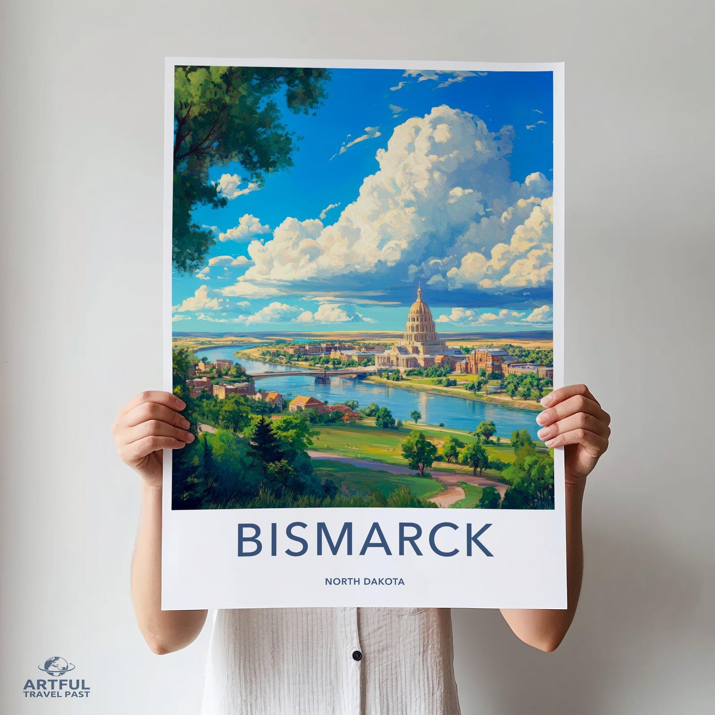 Bismarck Poster - North Dakota Wall Art