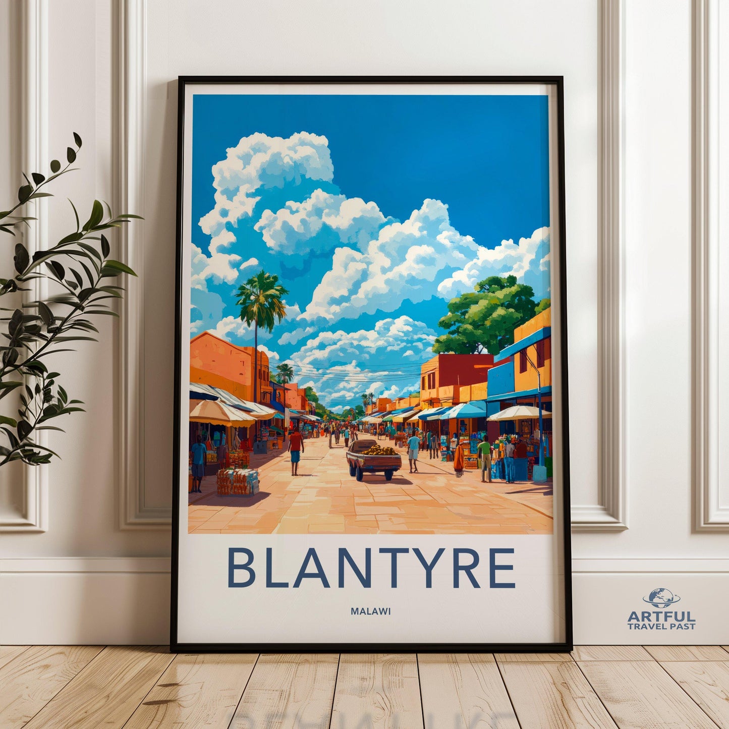 Blantyre Poster - Malawi Wall Art
