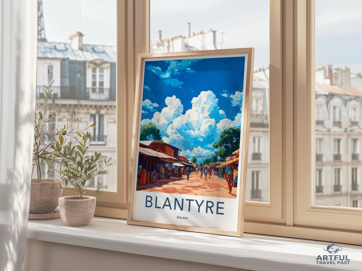 Blantyre Poster | Malawi Wall Art | Africa Decor