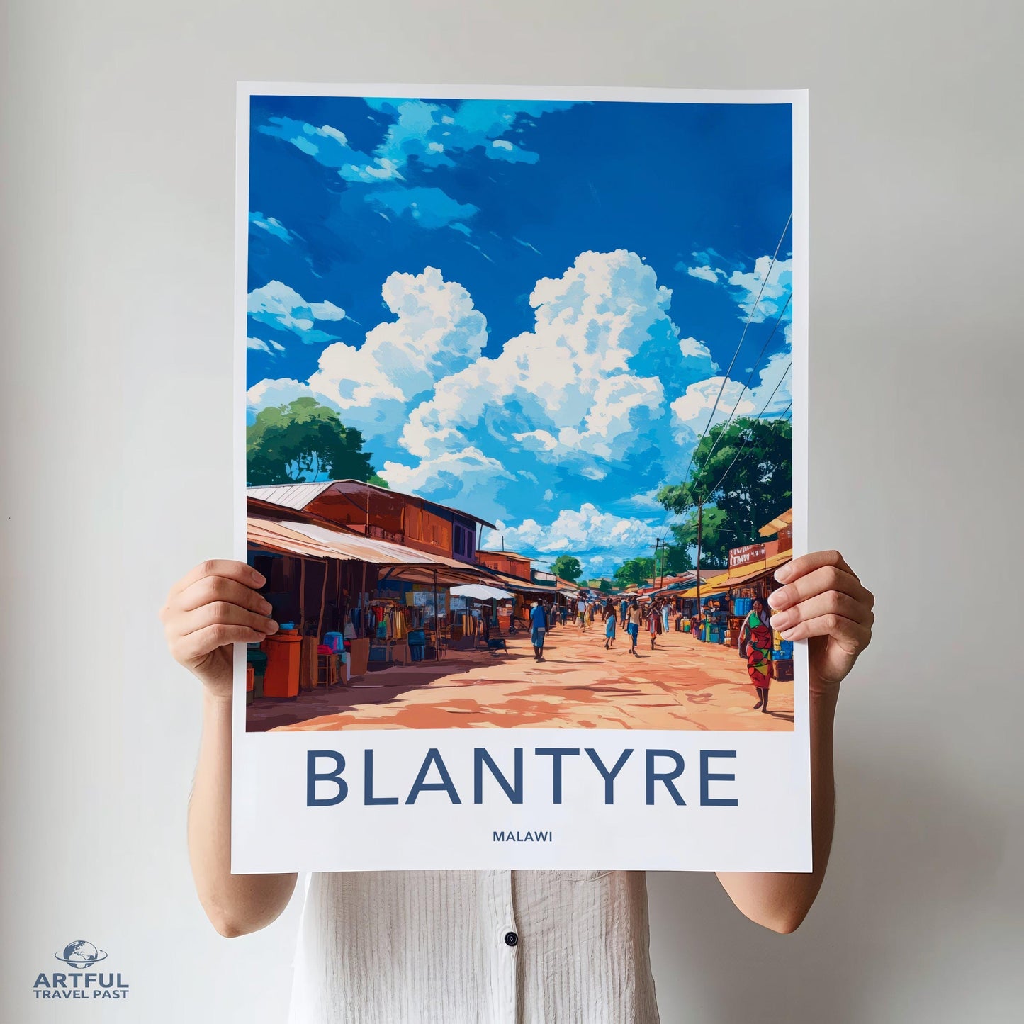 Blantyre Poster | Malawi Wall Art | Africa Decor
