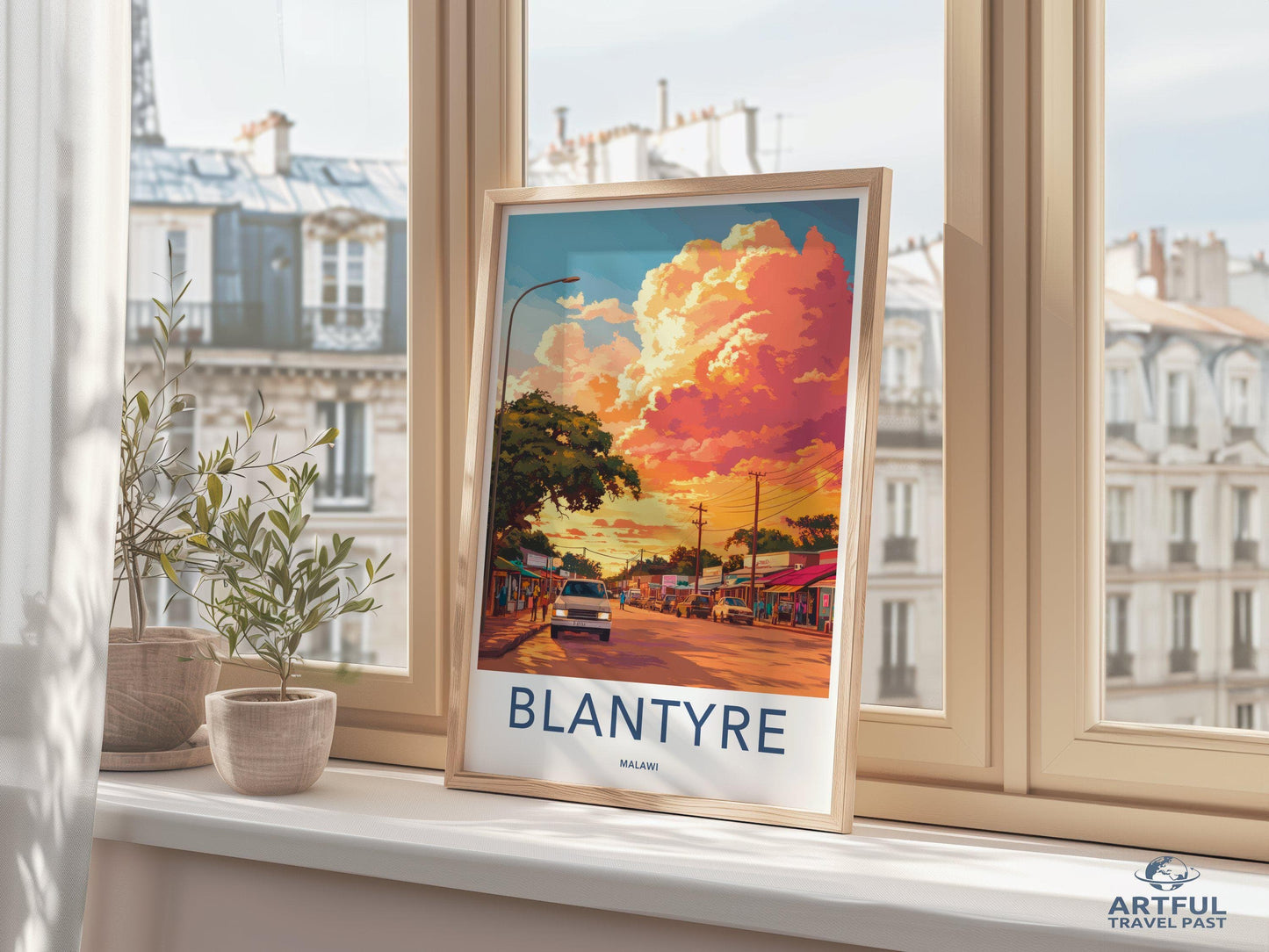 Blantyre Poster | Malawi Wall Art | Africa Decor